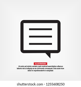 message icon. Vector  Eps 10 