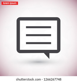 message icon. Vector  Eps 10 