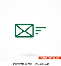 message icon. Vector Eps 10 . Design Flat illustration best sms
