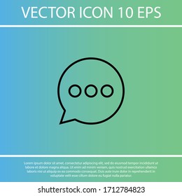 message icon. Vector  Eps 10 . 