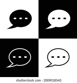 message icon in vector format, chat icon