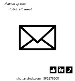 message icon. vector illustration