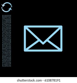 message icon. vector illustration