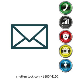 message icon. vector illustration