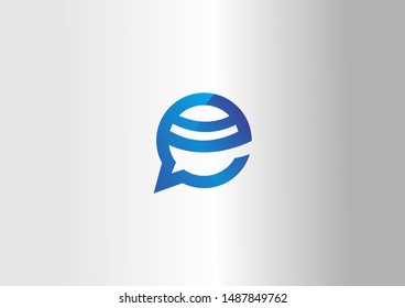 Message Icon Vector Illustration Blue Symbol Stock Vector (Royalty Free ...