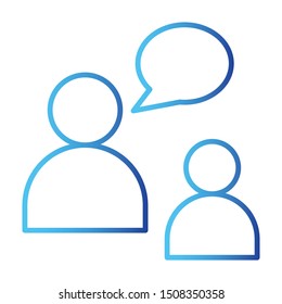 Message Icon, Vector Illustration, Business Outline
