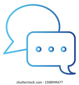 Message Icon, Vector Illustration, Business Outline