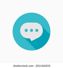 Message icon. Message vector icon illustration. Message Vector Design on White Background. Message icon simple. Flat design style. Chat, talk, chatting, comment, communication icon.