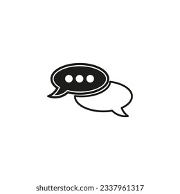 Message icon. Vector illustration. EPS 10.