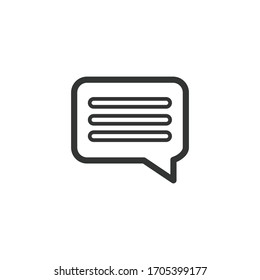 Message icon vector illustration flat