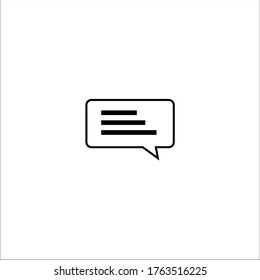 message icon vector illustration logo template