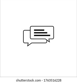 plantilla de logotipo de ilustración de vector de icono de mensaje