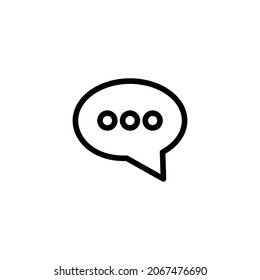 message icon vector illustration logo template for many purpose. Isolated on white background.