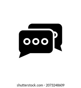 message icon vector illustration logo template for many purpose. Isolated on white background.