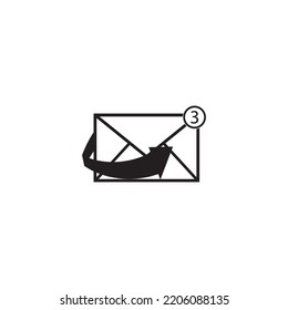 MESSAGE ICON VECTOR ILLUSTRATION SYMBOL DESIGN 