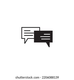 DISEÑO DE SÍMBOLO DE ILUSTRACIÓN DEL VECTOR DEL ICONO DE MENSAJE 
