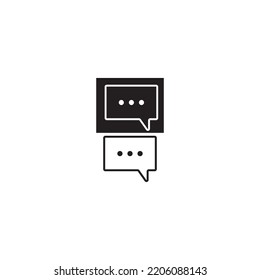 MESSAGE ICON VECTOR ILLUSTRATION SYMBOL DESIGN 