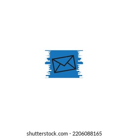 DISEÑO DE SÍMBOLO DE ILUSTRACIÓN DEL VECTOR DEL ICONO DE MENSAJE 
