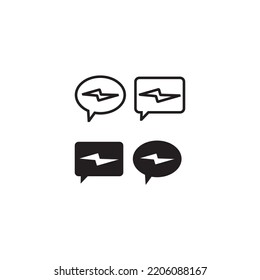 MESSAGE ICON VECTOR ILLUSTRATION SYMBOL DESIGN 