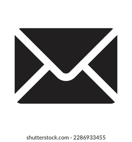 Message icon vector, Inbox,  Email Icon, Envelope Mail and Bubble Chat Icon vector Illustration for web and mobile apps contact icons black and white