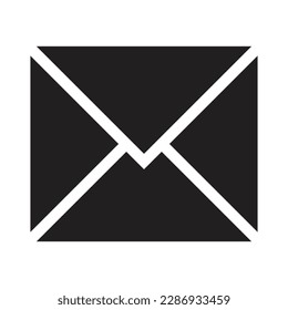 Message icon vector, Inbox,  Email Icon, Envelope Mail and Bubble Chat Icon vector Illustration for web and mobile apps contact icons black and white