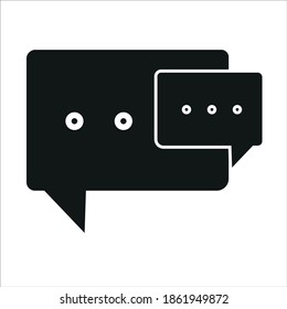 Message icon vector . isolated on white background.