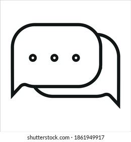 Message icon vector . isolated on white background.