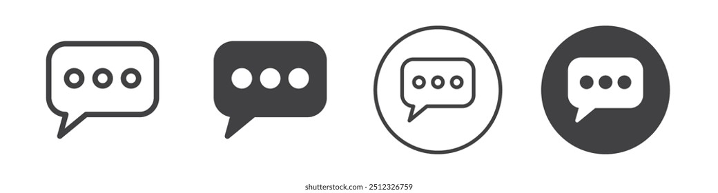 message icon Vector logo outline