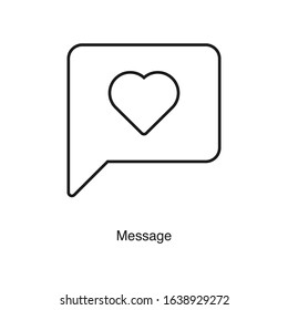 Message icon vector on white background. Black icon illustration