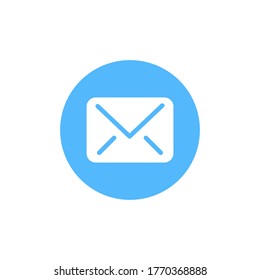 Message icon vector on white background