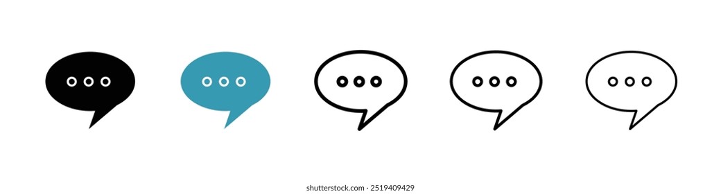 Ícone de mensagem ícone de vetor definido. EPS 10