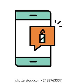 Message icon vector stock illustration