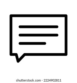 Message Icon Vector Symbol Design Illustration