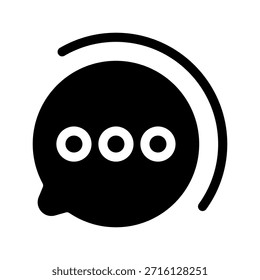 Ilustración de diseño de símbolo de Vector de icono de mensaje