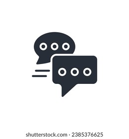 icono de mensaje. vector.Curso editable.Signo de estilo lineal para uso de diseño web,logotipo.Ilustración de símbolo.