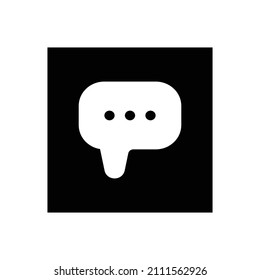 message icon, Web icon, Technology vector illustration.