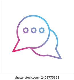  Message icon with white background vector
