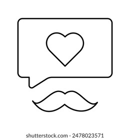 message icon with white background vector stock illustration