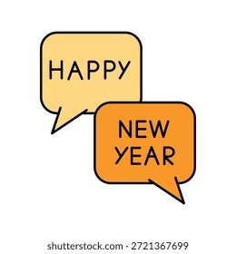 Ícone de mensagem com fundo branco vetor stock ilustração