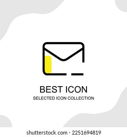 Message icons collection can be used for digital and print