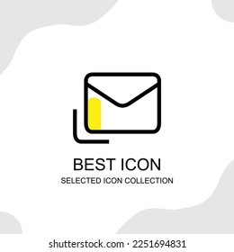 La colección de iconos de mensajes se puede utilizar para digitalización e impresión