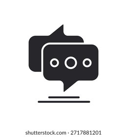 message icons outline and Flat Style,transparent background