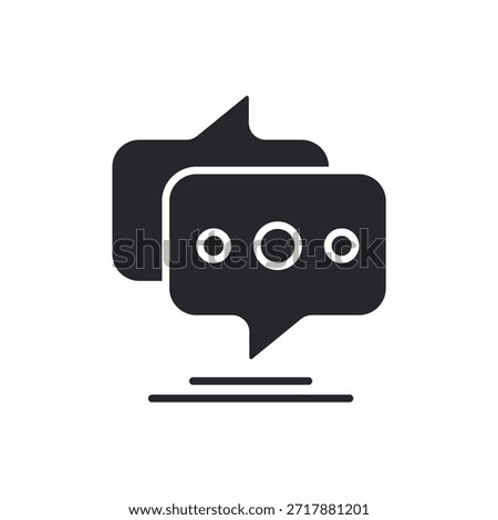 message icons outline and Flat Style,transparent background