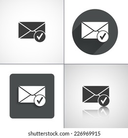 Message icons. Set elements for design. Vector illustration.