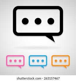 message icons set great for any use. Vector EPS10.