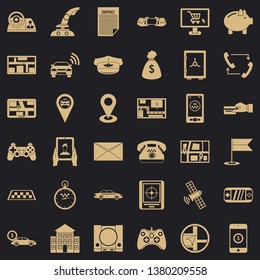 Message icons set. Simple style of 36 message vector icons for web for any design