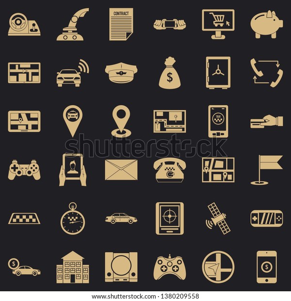 Message icons set. Simple style of 36 message\
vector icons for web for any\
design