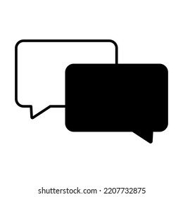 Iconos de mensajes. Icono de voz. Diálogo, burbuja del discurso de chat. Icono de nube. Icono de mensaje de conversación. Ilustración vectorial. Imagen de archivo. 