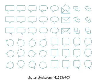 Message icons.Vector illustrator.