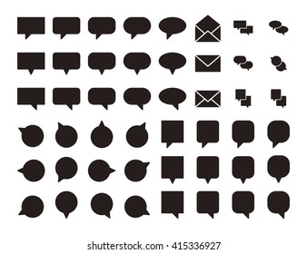 Message icons.Vector illustrator.